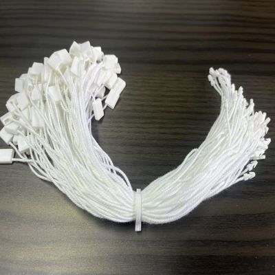 ホワイト ハング ナイロン プラスチック タグ 固定 ストリング 直角 ODM