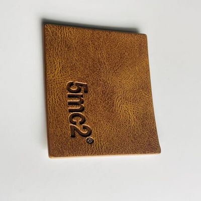 PU 本物 ジーンズ レザー ラベル 衣類 衣類 タグ カスタム