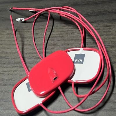 500Pcs 編み込み ハングタグ スナップロック ナイロン プラスチック 価格タグ 固定器