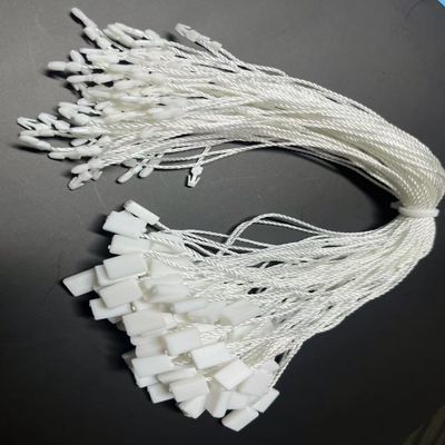 持続可能 スクエア ロッキング プラスチック タグ 固定 ストリング シール CMYK 服 オーダーメイド