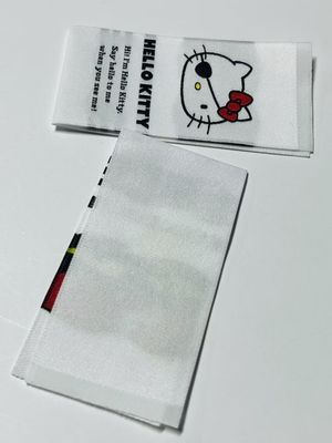 針織布織布ラベル 名前ラベルに縫い付け 裏側に貼り付け OEM