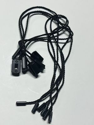 OEM荷物袋 ハングタグ ロックストリング 価格タグ 固定部品 黒