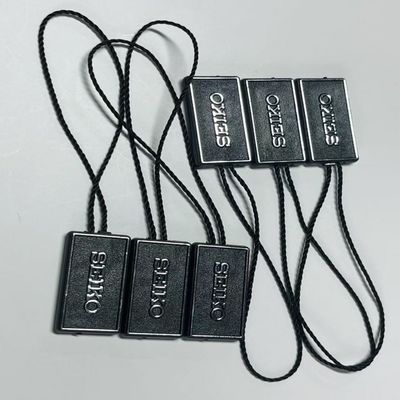 防天性 3インチ 黒 ハング タグ ストリング スイング タグ 糸 100Pcs