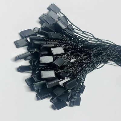 ODM 7インチ長方形 黒 プラスチックタグ 固定器 ストリング 柔軟