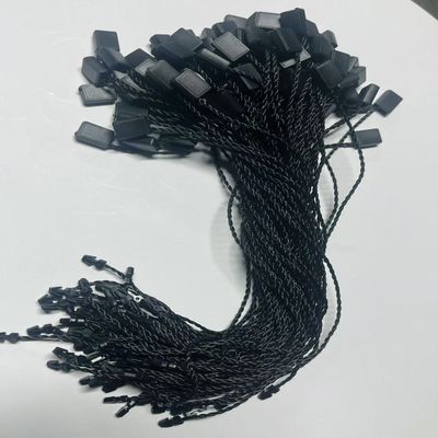 ODM 7インチ長方形 黒 プラスチックタグ 固定器 ストリング 柔軟