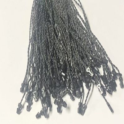 ODM 7インチ長方形 黒 プラスチックタグ 固定器 ストリング 柔軟