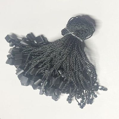 ODM 7インチ長方形 黒 プラスチックタグ 固定器 ストリング 柔軟