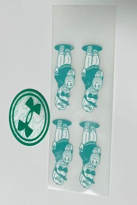 Express Shipping and Ink Screen Printing Heat Transfer Clothing Labels for Pet Size 38*54mm