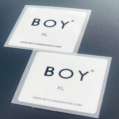 According To Your Request Or Artwork Heat Transfer Clothing Labels Printing Label Page Size mm Made For Apparel Labeling Purposes