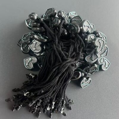 Plain Black Hang Tag String Rectangle Style Quantity 100 Pieces Choice for Garment Labeling and Merchandise Presentation