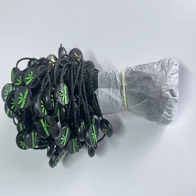 吊り着 スウィング プラスチック タグ ストリング 固定器 黒 軽量